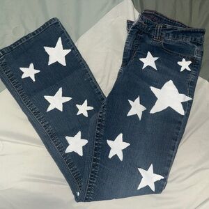 Liverpool Bootcut Jeans with Hand Painted Stars